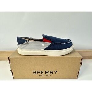 Sperry Top-Sider Salty Washable Navy/Grey Slip On Sneakers / Kids Size 13